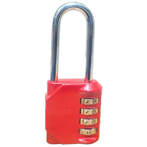 Замок JGG Jain 4 цифра RED Long Hook Padlock/Combination Lock (RED)
