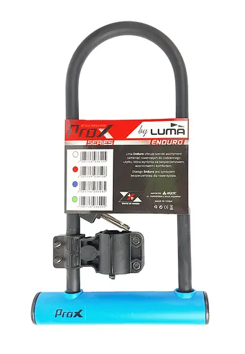 Велосипедний замок Prox U-LOCK 180 x 320 мм під ключ чорно-синій (G0000171)