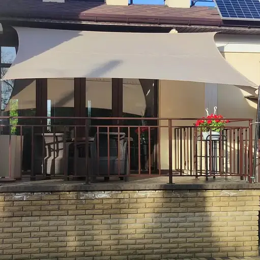 Тент навіс затіняючий водонепроникний прямокутний 2х3м Оксфорд (Сірий) - фото 5