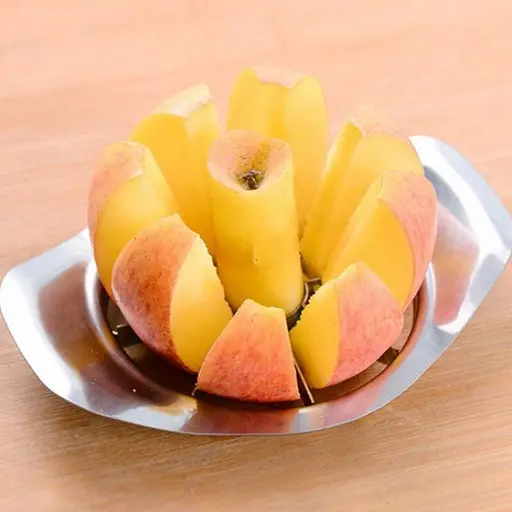 Специальный кухонный нож яблокорезка металлическая для нарезки дольками яблок, Kitchen Master 83632 - фото 5