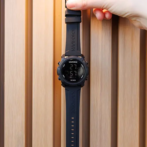 Наручний годинник чоловічий Naviforce Europe Black Чорний (3153) - фото 7