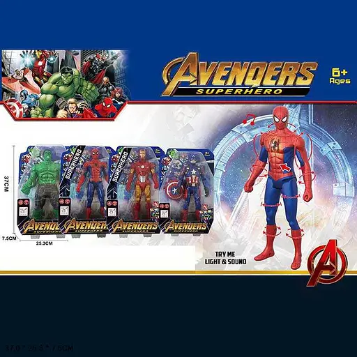 Герої Месники Марвел, підсвічування, звук, SB1007 (В асортименті) - фото 2