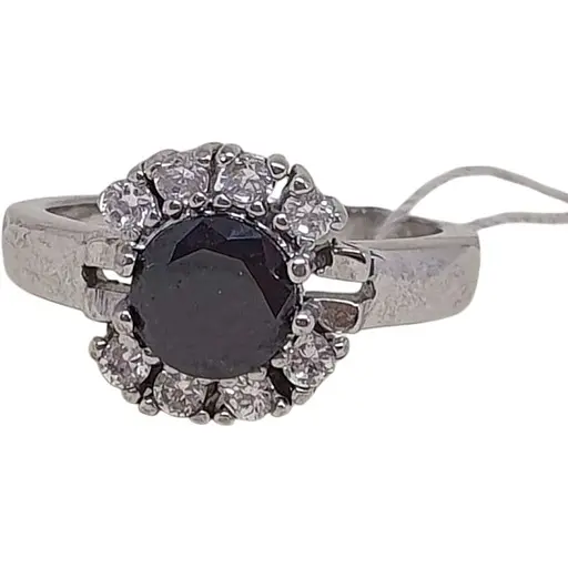 Серебряное кольцо DC Crystal с фианитами. ФИ001