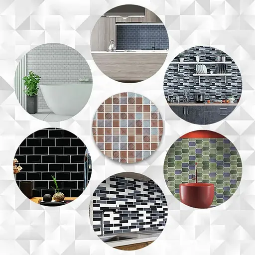 Самоклеящаяся полиуретановая плитка Wall Sticker 235х235х1 мм (D) SW-00001939 - фото 6