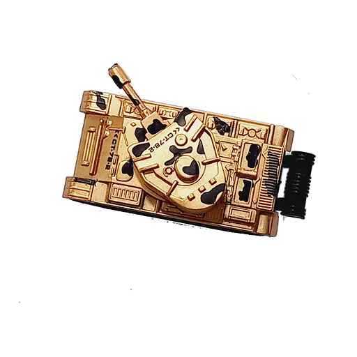 Танк 399-862A инерционный, подвижные детали 8,5см(6903317551491) Желтый - фото 1