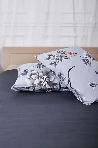 Комплект постельного белья Moon&Star полуторный 143х210 см наволочки 2х50х70 см Piwonie Gray Ranforce Elite - фото 4