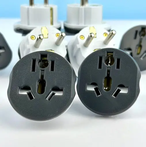 Переходник адаптер GRAND 220 WN-18 из вилки AU US UK CN в европейскую EU розетку - фото 5