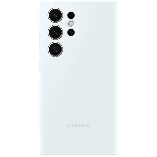 Оригинальный силиконовый чехол Samsung Silicone Case для Samsung Galaxy S24 Ultra (S928) White EF-PS928TWEGWW 