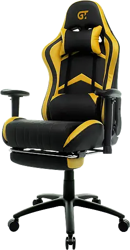 Геймерское кресло GT Racer черное с желтым (X-2534-F Black/Yellow) - фото 3