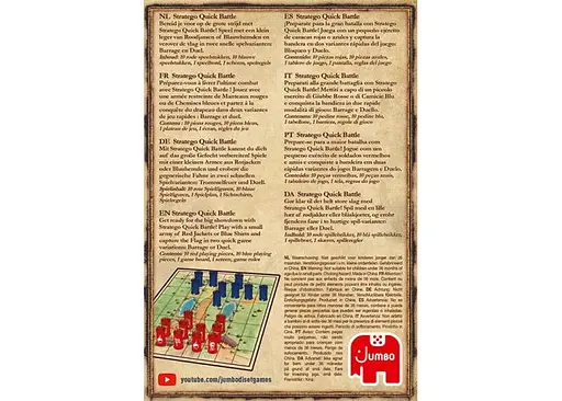 Настольная игра Jumbo Spiele GmbH Стратего: Быстрая битва (Stratego - Quick Battle) (англ.) (PS219) - фото 3