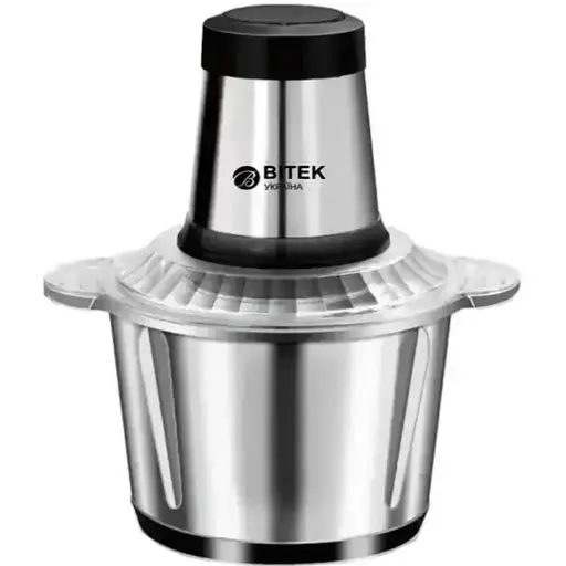 Подрібнювач кухонний Bitek BT-7019 блендер комбайн з чашею з нержавіючої сталі чоппер 2 л 1000 Вт - фото 1