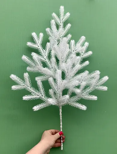 Ветви хвойные искусственные Hvoya Traditional белые 60 см 15 шт. - фото 5