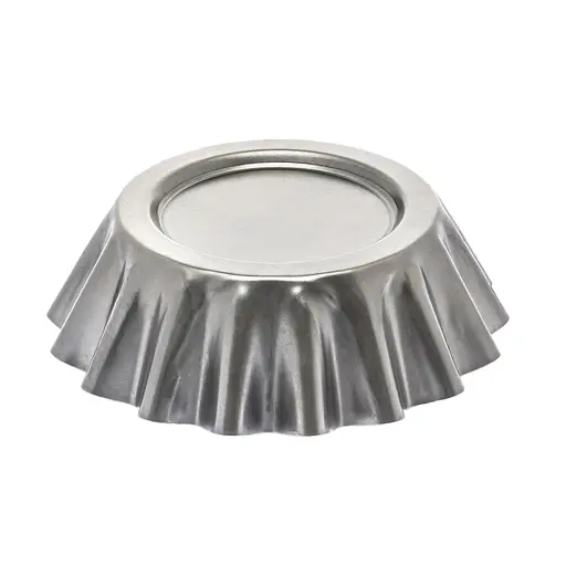 Формочки темные стальные для выпечки корзинок кексов и тарталеток Ø верх 12, низ 8, высота 4 см (набор из 10 штук) 88009 - фото 10