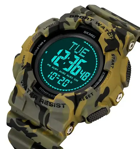 Годинник чоловічий спортивний Skmei 2077 з компасом (Камуфляж) - фото 4