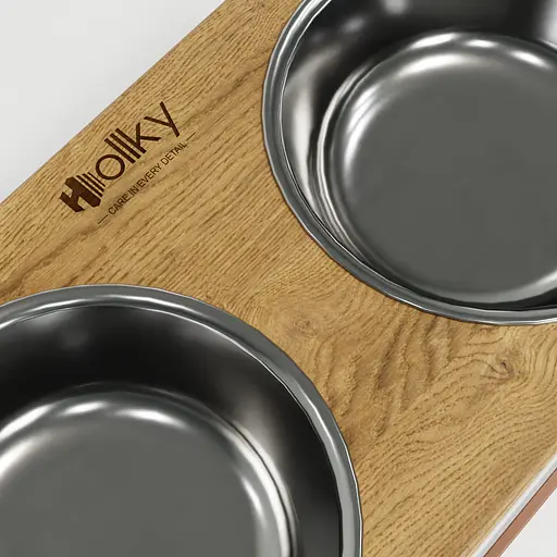 Hollky Base XXL40 — миски на підставці для дуже великих собак (2 × 2,8 л) - фото 6