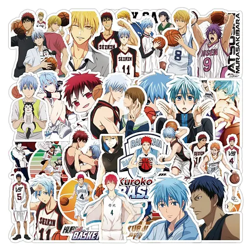Стікерпак Баскетбол Куроко Набір наклейок GeekLand Kuroko's Basketball 50 штук - фото 2