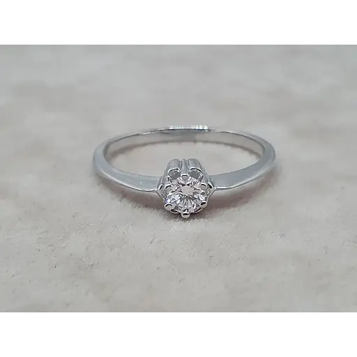 Золотое кольцо с бриллиантом. 11379/1 17 - фото 4