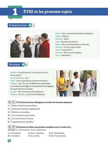 Grammaire en dialogues. Grand débutant (A1) - Livre + Audio en ligne - фото 4
