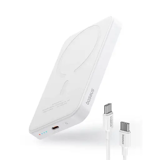 Павербанк Baseus Magnetic Mini White 5 000 mAh / 20 Вт (P10022107223-00) - фото 3