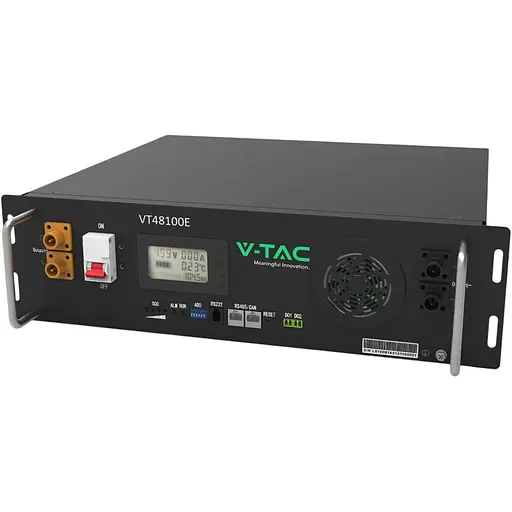 Акумулятор V-TAC LiFePO4 48V (51.2V/100Ah/5120Wh) (VT48100E-P2) [152293]