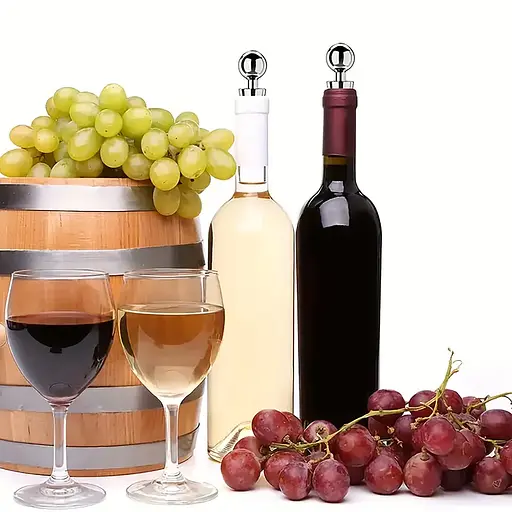 Пробка металлическая для бутылок вина и шампанского затычка многоразовая 8.5 см, Kitchen Master Серебристый 87557 - фото 10