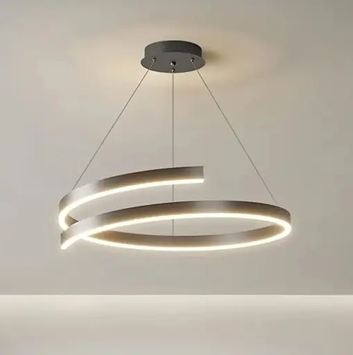 Світлодіодна люстра Гамма PJ906 (60см) Чорна