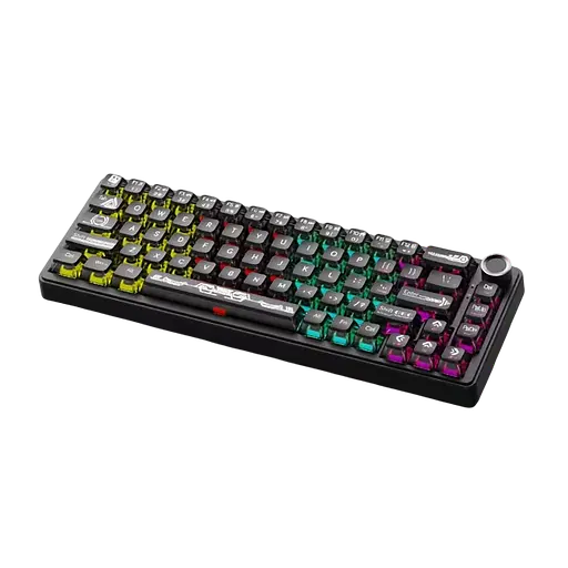 Клавиатура Ajazz AK690 Melard Switch MC Transparent Black (AK680-MSMC-TB) - фото 1