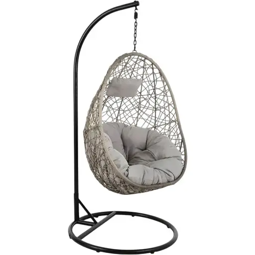 Подвесное кресло-кокон Di Volio Bacoli одноместное серый