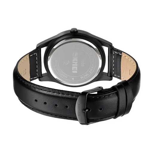 Годинник чоловічий класичний Skmei 1986 (Чорні із сріблястим циферблатом) - фото 6