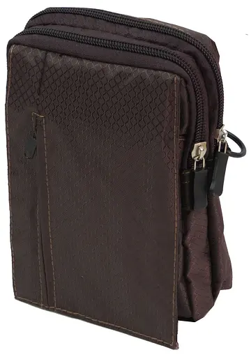 Невелика чоловіча сумка для носіння на плечі або коричневій ремені Nobrand 12х17х4 см sum0023996 - фото 12