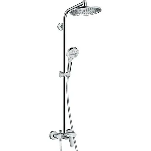 Душова система Hansgrohe Crometta S Showerpipe 240 1jet 27269000, Хром - фото 1