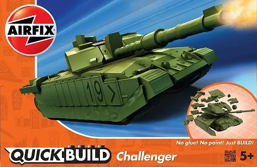 Конструктор Airfix танк Challenger Tank Green Quickbuild J6022
