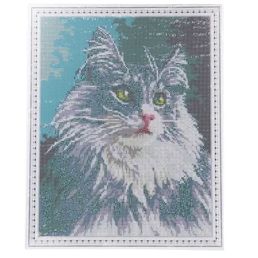 Набір з алмазною мозаїкою "Сіра красуня" 40*50 см, IDEA2-CK2002, ТМ "99IDEAS" - фото 6