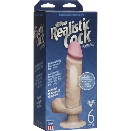 Фалоімітатор Doc Johnson The Realistic Cock 6 inch UltraSkyn - фото 2