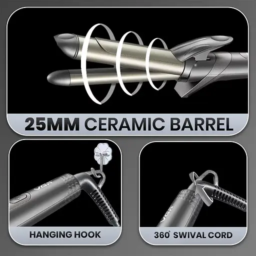 Плойка для волосся VGR V-571 16-25мм 45Вт - фото 5