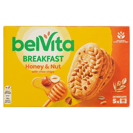 Уцінка. Печиво BelVita з медом та горіхами 225 г (763188)