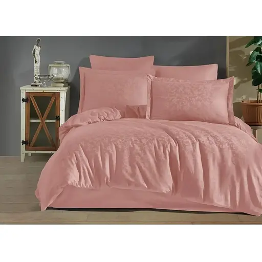 Постільна білизна Tivolyo Home Floral Pudra Жаккард Tivoli Home pbe0051555 - фото 1