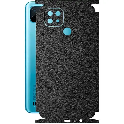 Захисна плівка StatusSKIN для Realme C21 2021 Корпус Вініл Шкіра чорна - фото 1