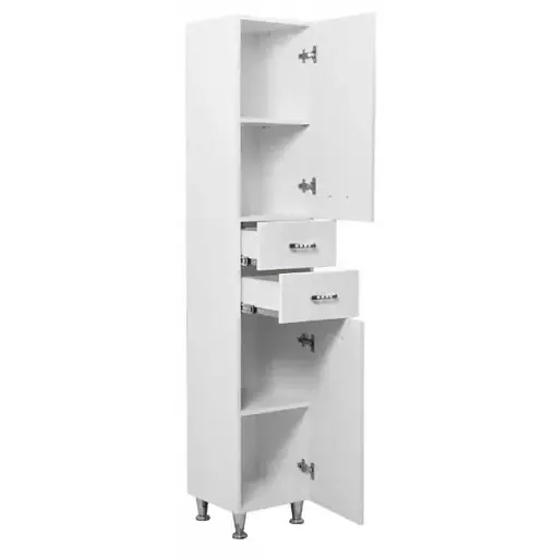 Пенал для ванной комнаты ПиК Корфу правый П 40 см Белый 30412 - фото 3