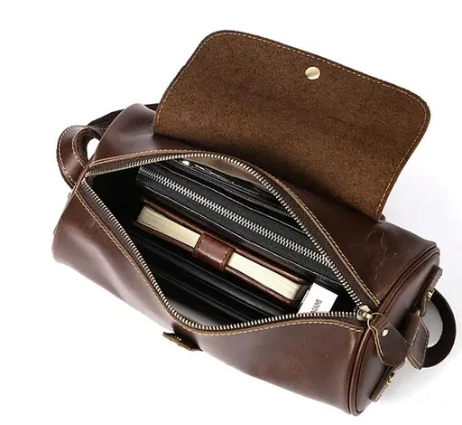 Чоловіча шкіряна сумка Vintage 27х14х13,5 см sum0012920 - фото 6