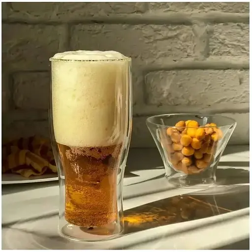 Комплект пивних келихів з подвійним дном Herisson 500ml 2 шт. - фото 3