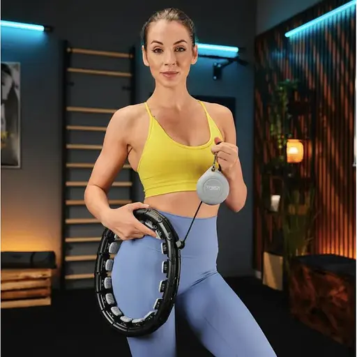 Хулахуп Trex Sport TX-010CHH массажный с утяжелителем черный - фото 7