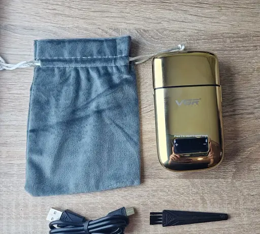 Електробритва-шейвер VGR V-338 (LCD-дисплей, Титанова сітка, 120 хв автономності) - фото 5