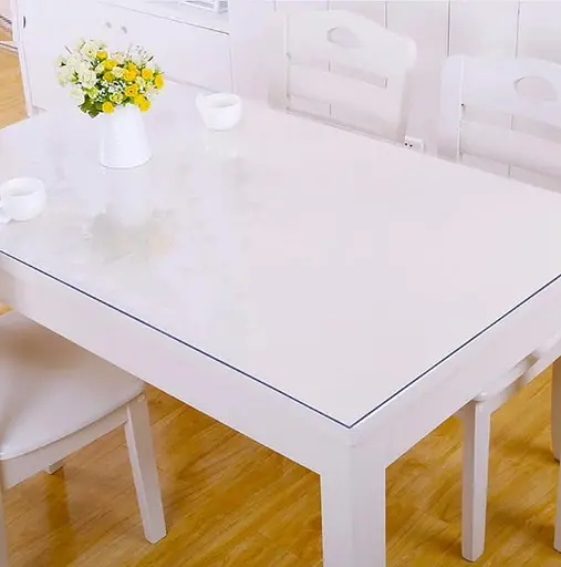 М'яке скло силіконова скатертина на стіл Soft Glass Захист для меблів (4.0х1.4 м) товщина - 1.5 мм Прозоре - фото 3