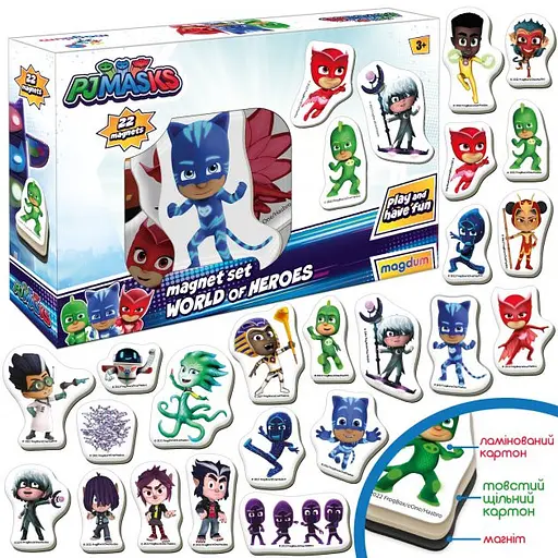 Набір магнітів Герої в масках. Світ героїв Magdum МЕ 5031-31 - фото 2