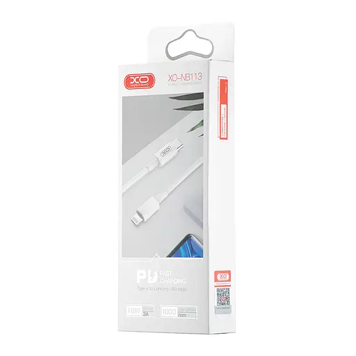 Кабель XO NB113 PD 18W fast charging cable Білий - фото 2
