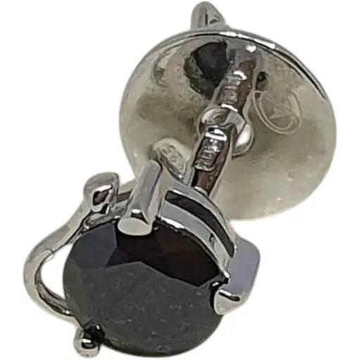 Срібна моносережка пуссета Dear з фианитом. 3571.1С