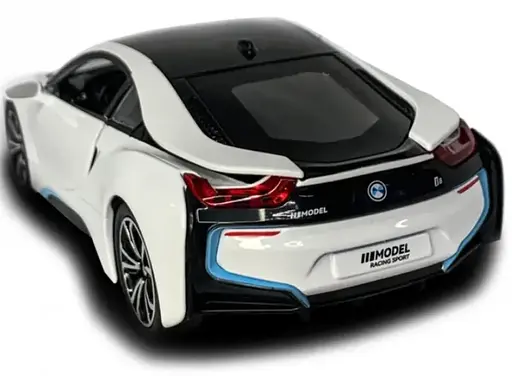 Машинка Rastar BMW I8 1:24 металл белый 56500 - фото 2