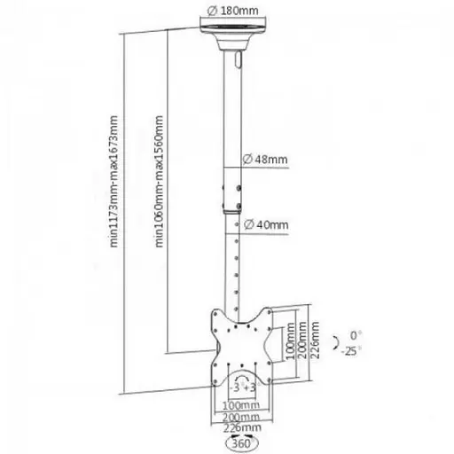 Стельове кріплення ITech Celb-52L 23 - 42'' [60585] - фото 3