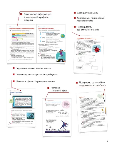 Українська мова та читання. 4 клас. Підручник. Частина 1 - фото 2